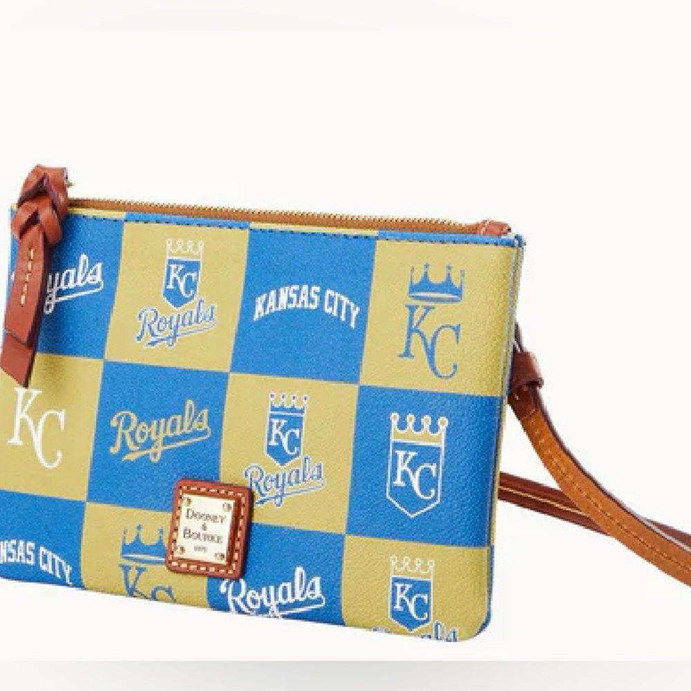Dooney & Bourke Kansas City Royals Blue and Gold Crossbody Bag